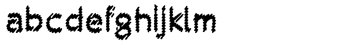 Rough Letter Black W407 FONT