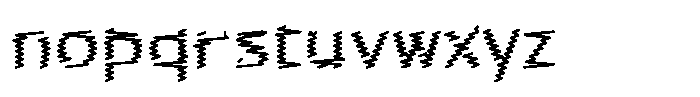 Rough Letter Bold W06 Font LOWERCASE