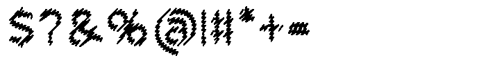 Rough Letter Bold W406 Font OTHER CHARS