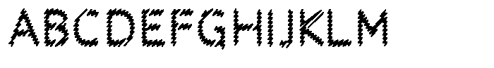 Rough Letter Bold W406 Font UPPERCASE