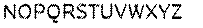 Rough Letter Bold W406 Font UPPERCASE