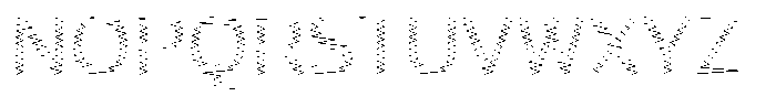 Rough Letter Light W03 Font UPPERCASE
