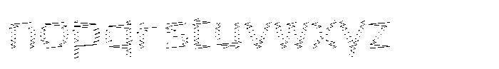 Rough Letter Light W03 Font LOWERCASE