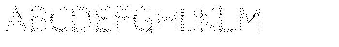 Rough Letter Light W403 Font UPPERCASE