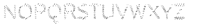 Rough Letter Light W403 Font UPPERCASE