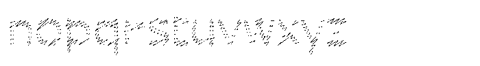 Rough Letter Light W403 Font LOWERCASE