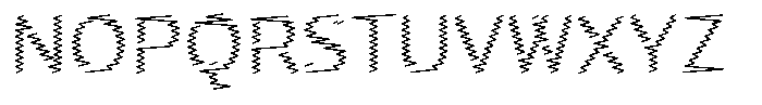 Rough Letter Regular W04 Font UPPERCASE