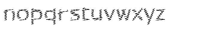 Rough Letter Regular W04 Font LOWERCASE