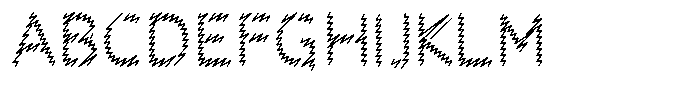 Rough Letter Regular W404 Font UPPERCASE