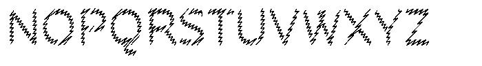 Rough Letter Regular W404 Font UPPERCASE