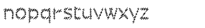 Rough Letter Regular W404 Font LOWERCASE