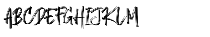 Rough Punch Font UPPERCASE