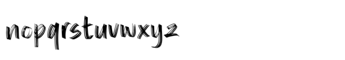 Rough Punch Font LOWERCASE