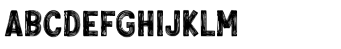 Rough Raw Paint Brush Font UPPERCASE