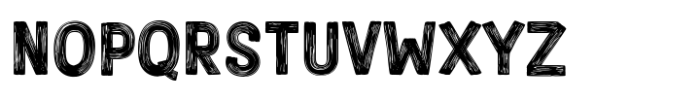 Rough Raw Paint Brush Font UPPERCASE