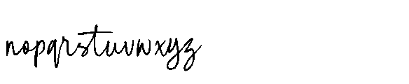 Rough Scribble Font LOWERCASE