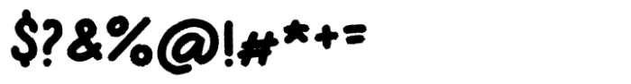 Rough Toon Font OTHER CHARS