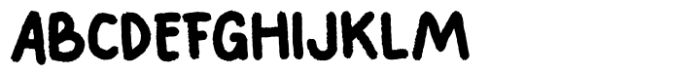 Rough Toon Font UPPERCASE