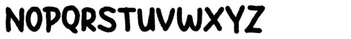Rough Toon Font UPPERCASE