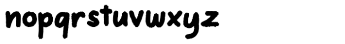 Rough Toon Font LOWERCASE
