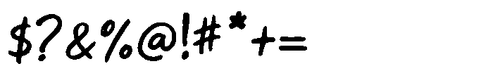 Roughberry Font OTHER CHARS
