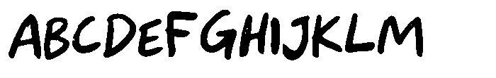 Roughberry Font UPPERCASE