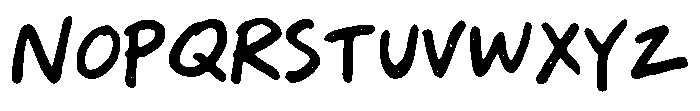 Roughberry Font UPPERCASE