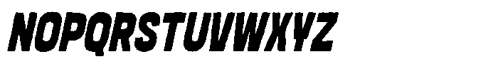 Rougho Oblique Font UPPERCASE