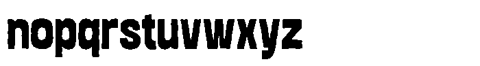 Rougho Regular Font LOWERCASE