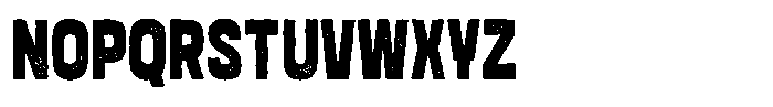 Rougho Stamp Font UPPERCASE