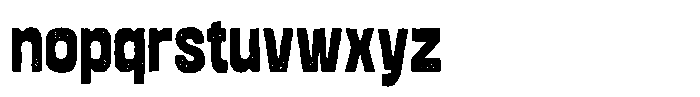 Rougho Stamp Font LOWERCASE