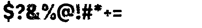 Roughut Font OTHER CHARS