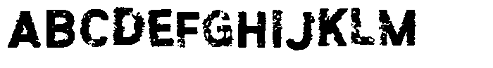 Roughut Font UPPERCASE
