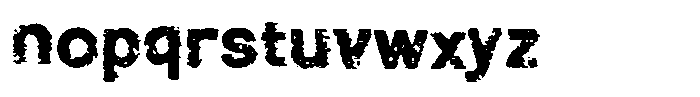 Roughut Font LOWERCASE