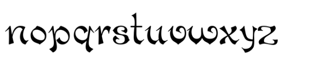 Rougon Font LOWERCASE