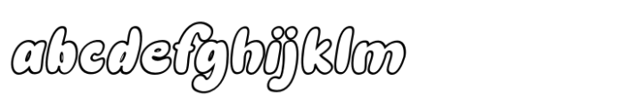 Round Bound Groovy Outline Italic FONT
