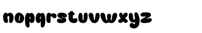 Round Bound Groovy Regular Font LOWERCASE