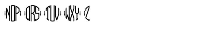 Round Monogram Font LOWERCASE
