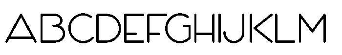 Round Nib Nouveau JNL Regular Font UPPERCASE