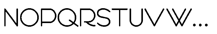 Round Nib Nouveau JNL Regular Font UPPERCASE