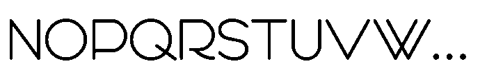 Round Nib Nouveau JNL Regular Font LOWERCASE