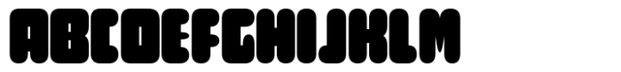 Round Technocrat Bold Font UPPERCASE