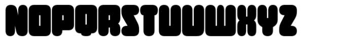 Round Technocrat Bold Font UPPERCASE