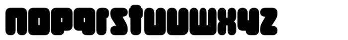 Round Technocrat Bold Font LOWERCASE