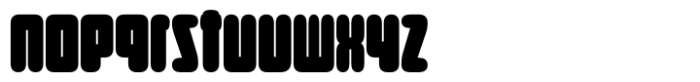 Round Technocrat Regular Font LOWERCASE