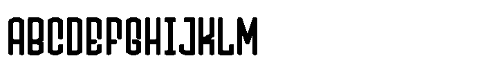 Rounded Capsule Font UPPERCASE