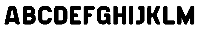 Rounded Konstructa Black Font UPPERCASE
