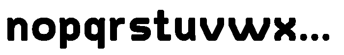 Rounded Konstructa Black Font LOWERCASE
