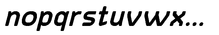 Rounded Konstructa Bold Italic Font LOWERCASE