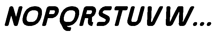 Rounded Konstructa Extra Bold Italic Font UPPERCASE